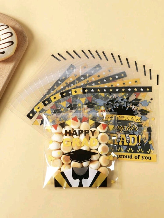 Self sealing cookie bag for grads 50 pcs