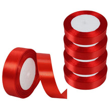 Red Satin Ribbon Roll Approx. 20mm - 22m/Roll