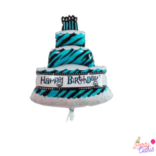 Blue Cake Foil balloon