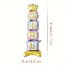 standalone girl foil balloons