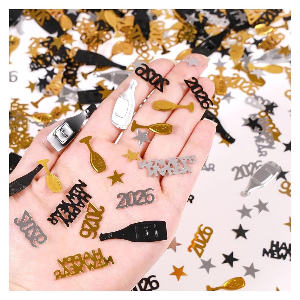 2026 New Year’s Eve Decorations Confetti