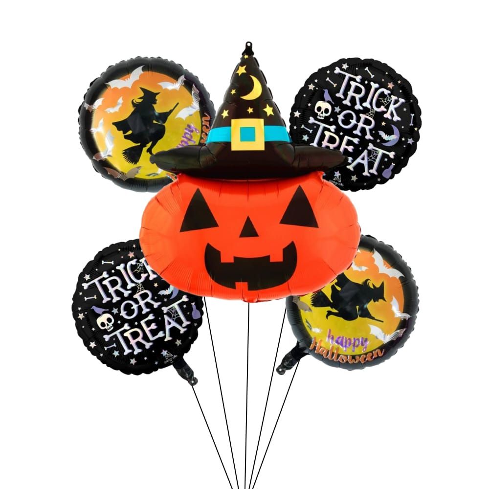 Helium Pumpkin Spray Bunch – Party Oasis Qatar