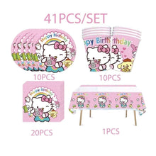Hello Kitty Plate Cup Tableware Ware Set