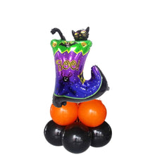 Witch Cat Boo Shoe Air Filled Balloon Column