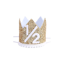 Half Birthday Party Cap Gold