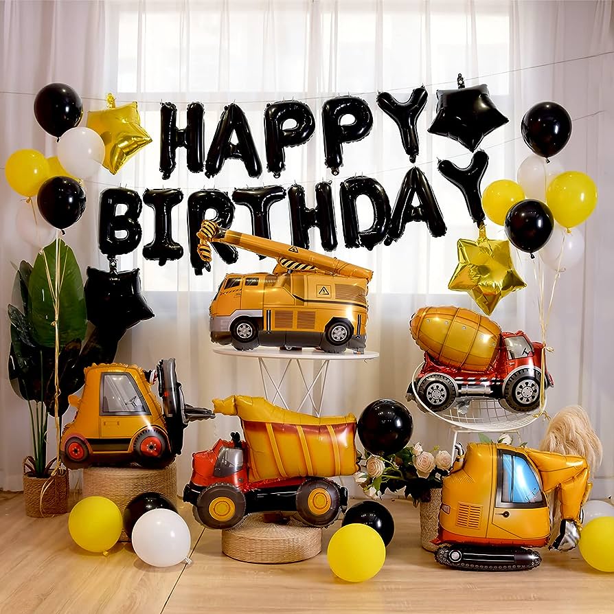 construction birthday set