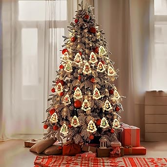 christmas curtain lights - tree shaped with remote