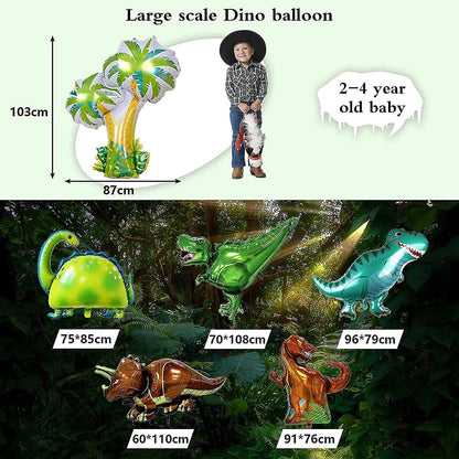 Dinosaur balloon decoration set