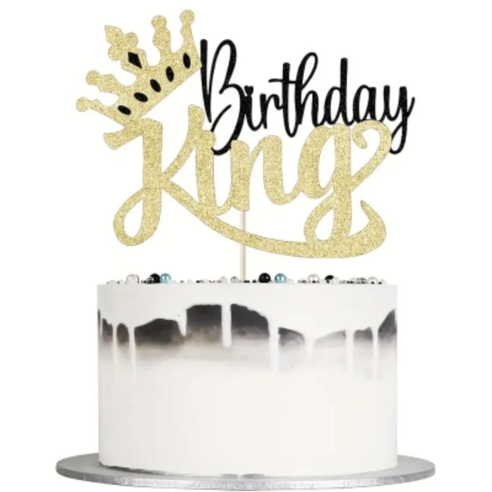 Birthday King Cake Topper