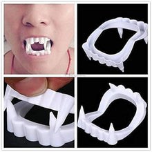 Vampire Teeth Fangs Plastic Cosplay Denture Werewolf Teeth Vampire Costume Prop Accessories