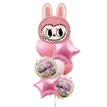 Labubu helium balloon bunch