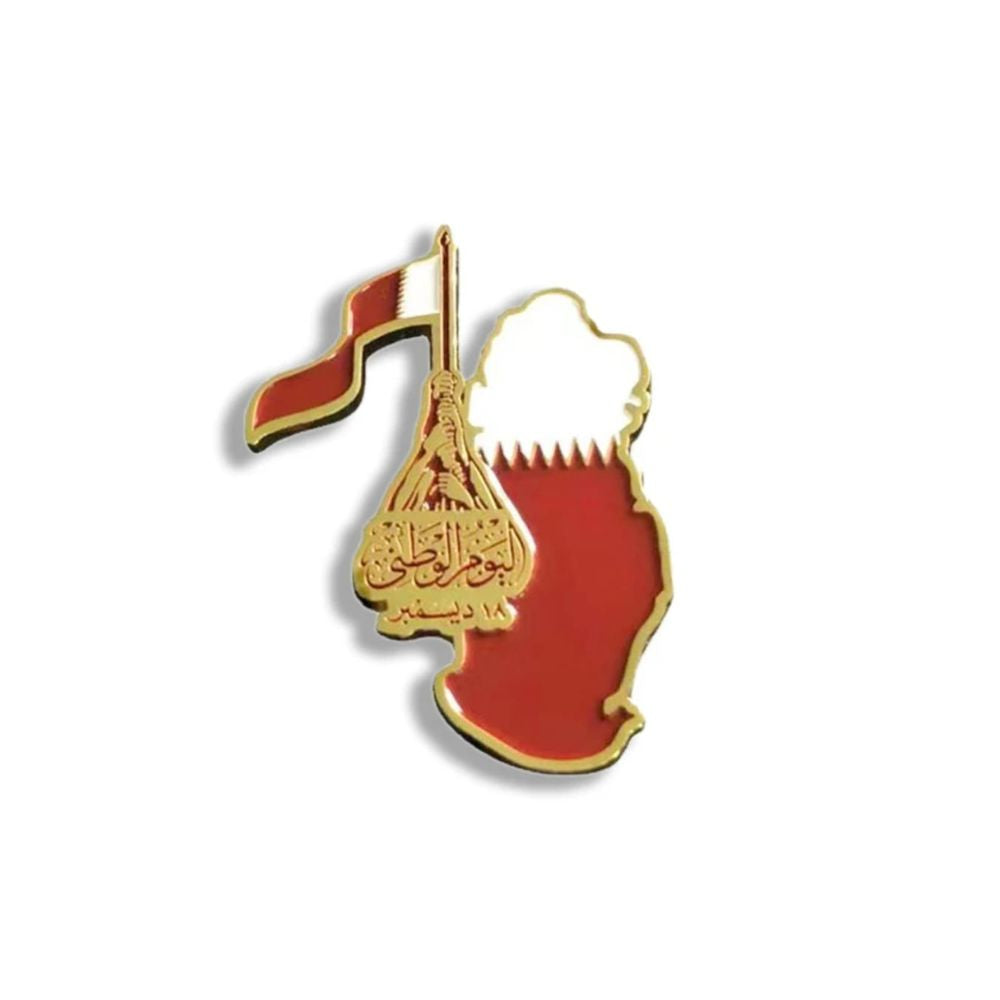 Qatar National Day Brooch Pin 1 Pc