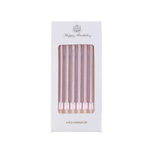 Pink candles - pack of 6