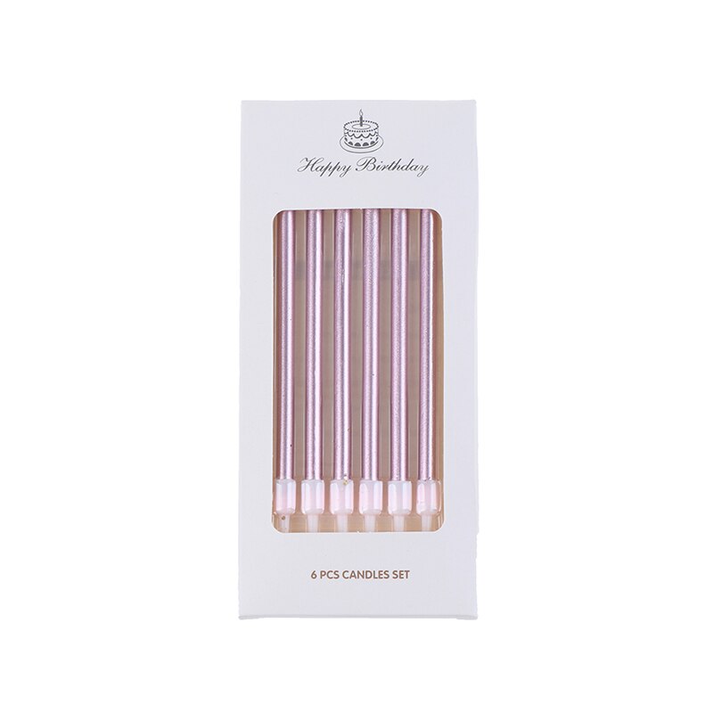 Pink candles - pack of 6