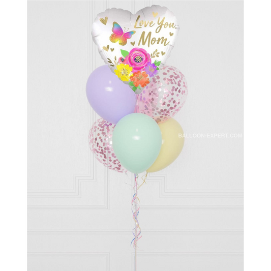 mini pink balloons mothers day set