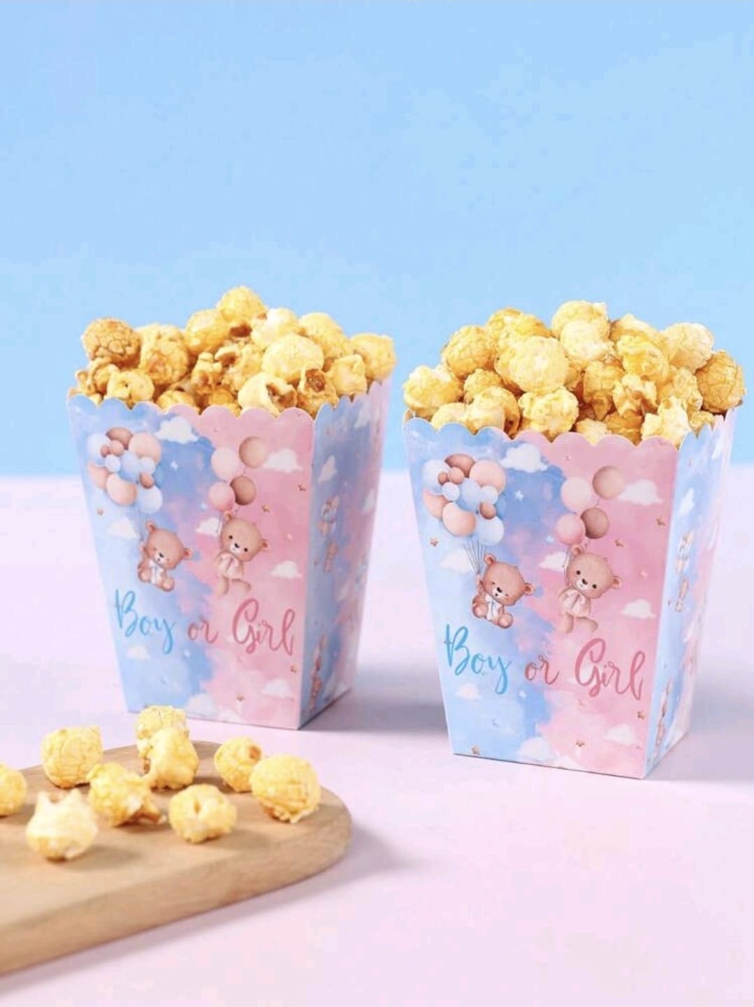 10pcs boy or girl gender reveal pop corn box – Your Party Oasis trading
