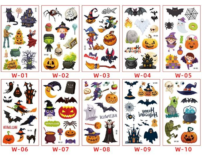 Halloween horror stickers kids