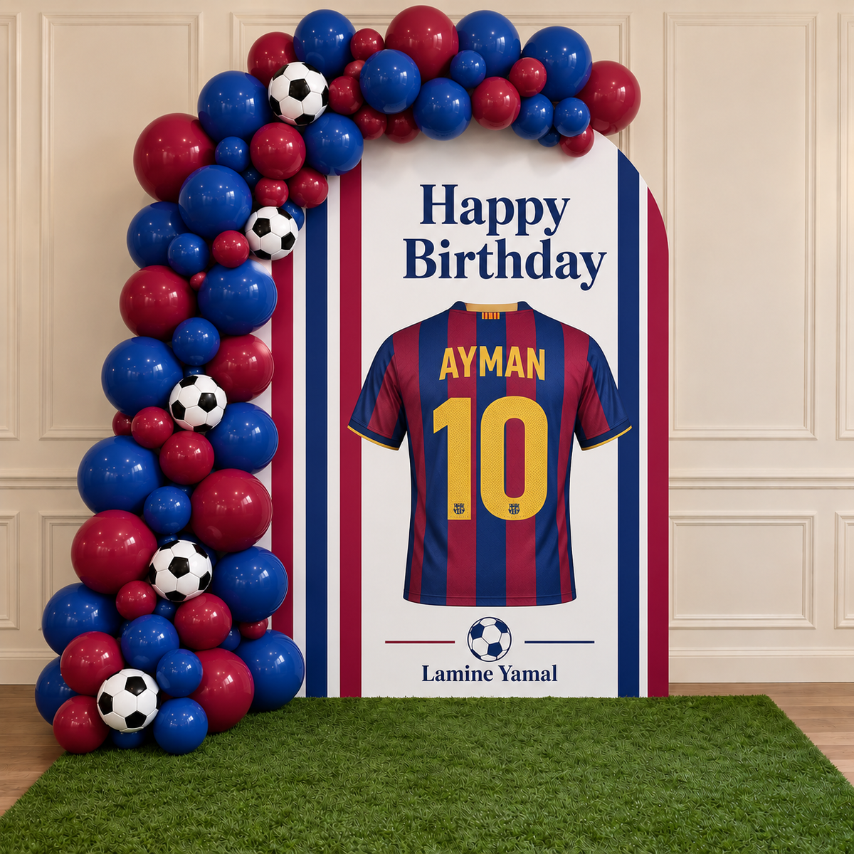 lamine yamal theme Balloon Garland & Arch Backdrop Decoration football