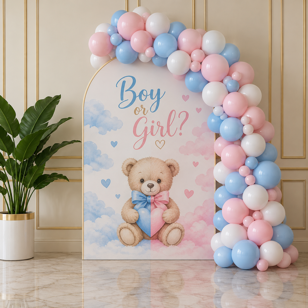 gender reveal Balloon Garland & Arch Backdrop Decoration