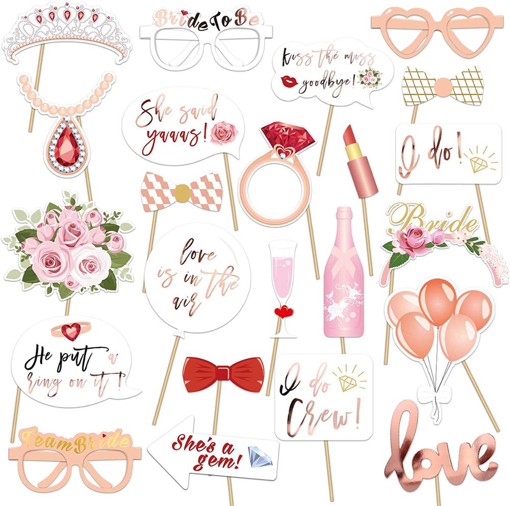 Photo props bridal hen party