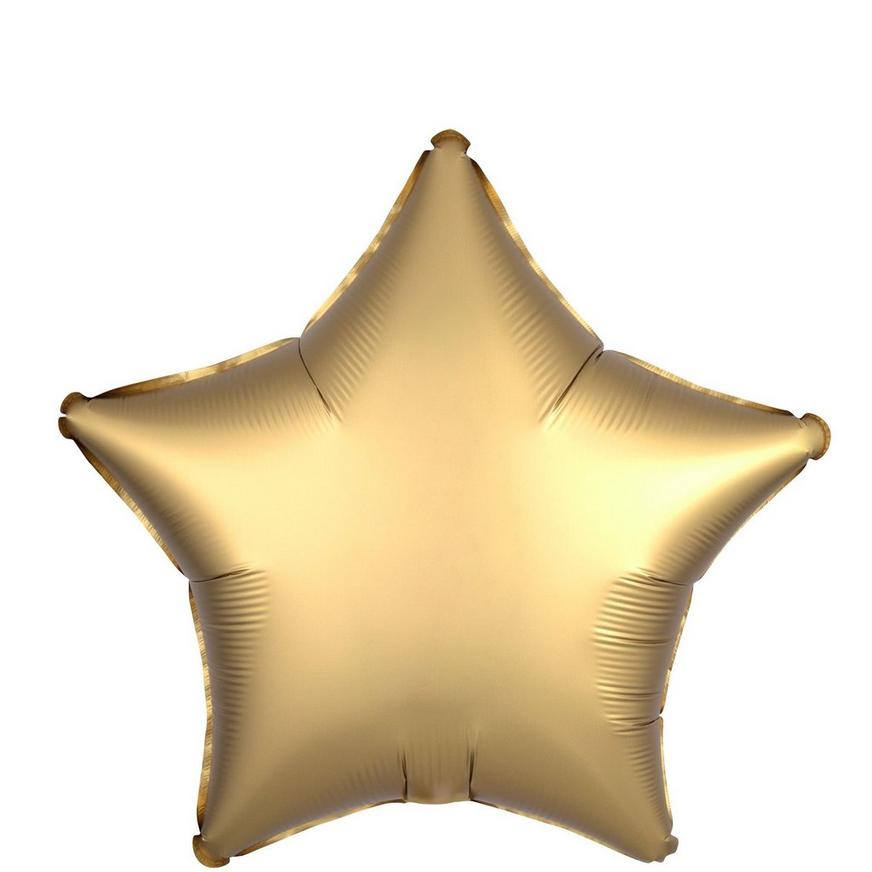 matte gold Star Foil balloons