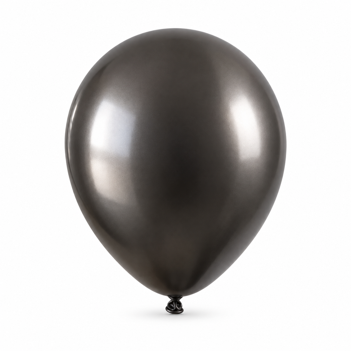 Chrome Metallic Black Balloons 12 Inch