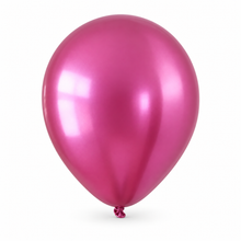 Chrome Metallic Rose Red Balloons 12 Inch