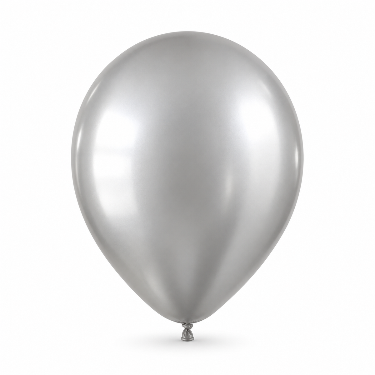 Chrome Metallic Silver Balloons 12 Inch