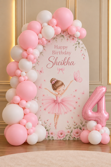 ballet fairy theme Balloon Garland & Arch Backdrop Decoration