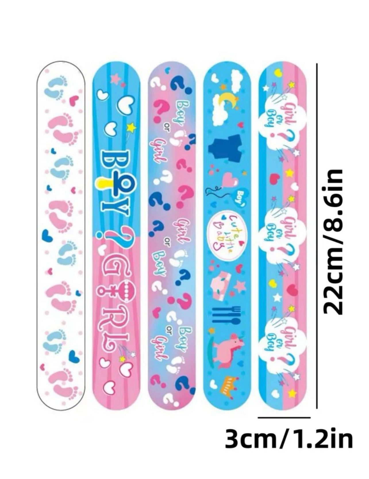 Boy or girl wrist band - pack of 10