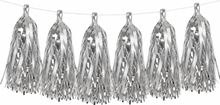 Tassel pack of 12 - shades of silver