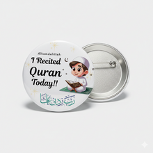 I recited Quran gifts 58mm button badges for boys 1pc