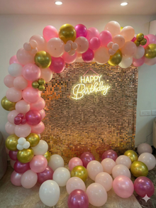 Shimmer & Glow Deluxe Backdrop and decoration