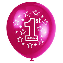pink printed balloons