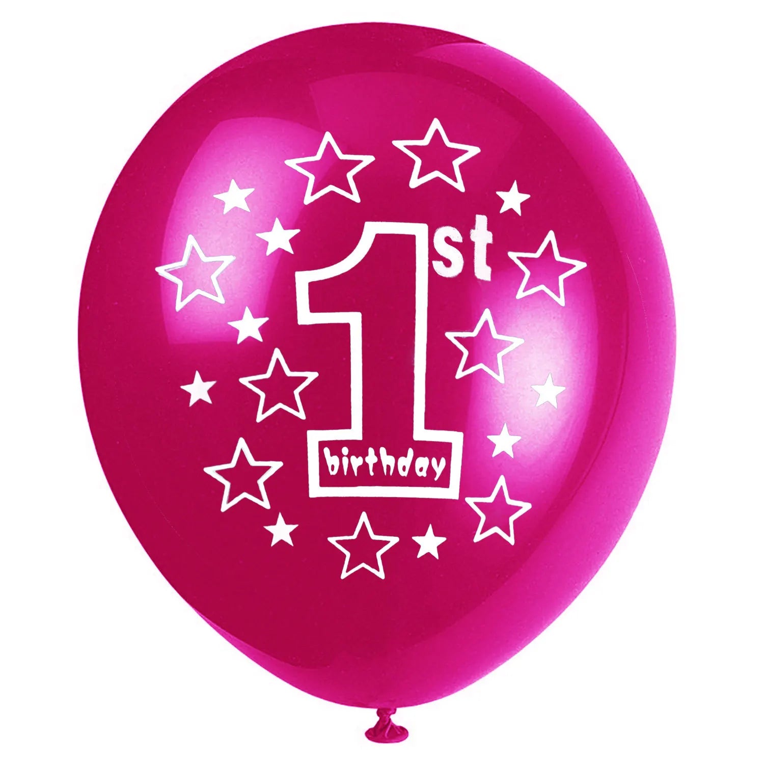pink printed balloons