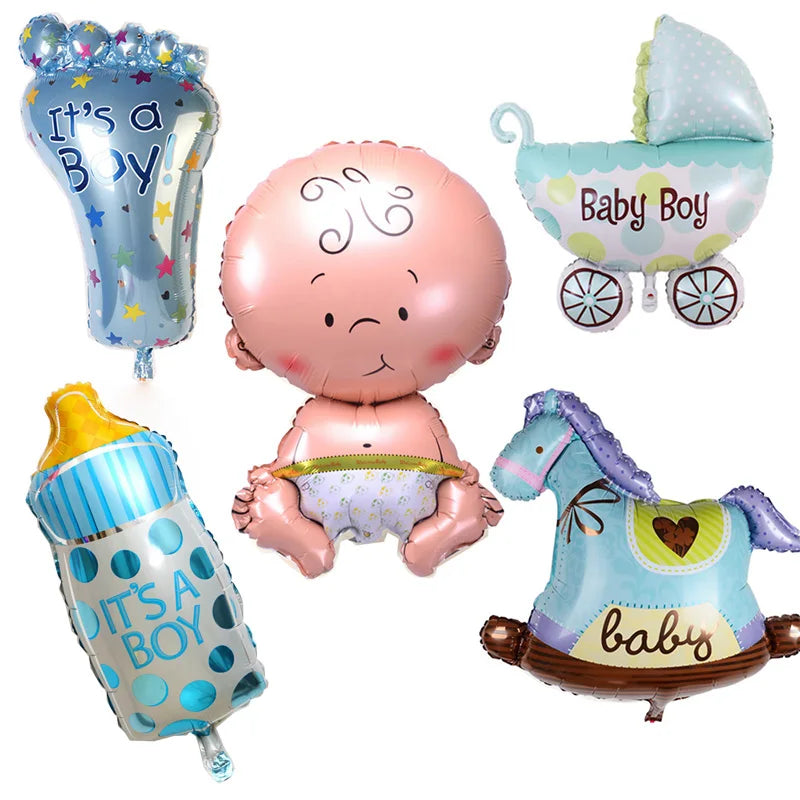 baby boy foil balloons