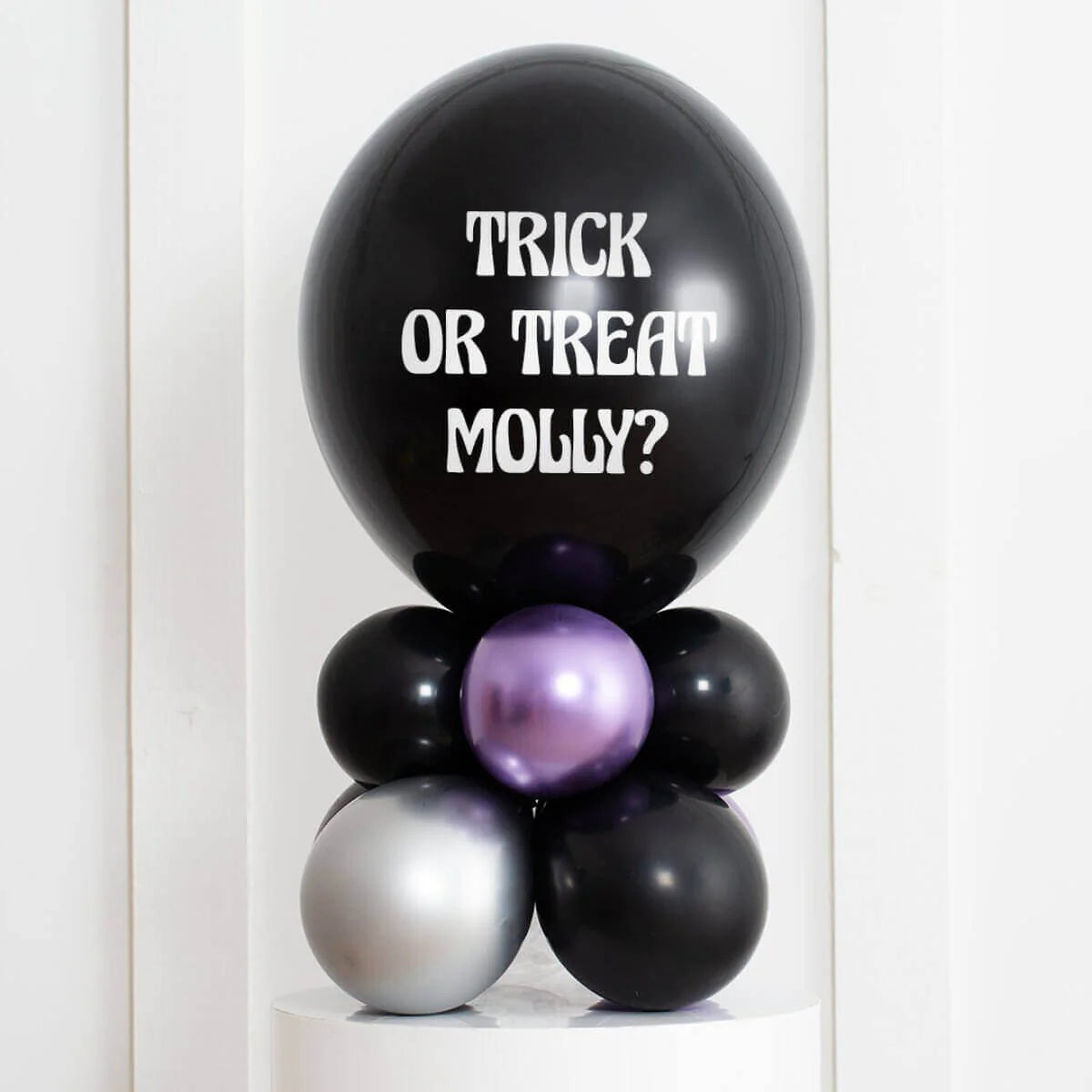 Trick or treat customized air filled balloon