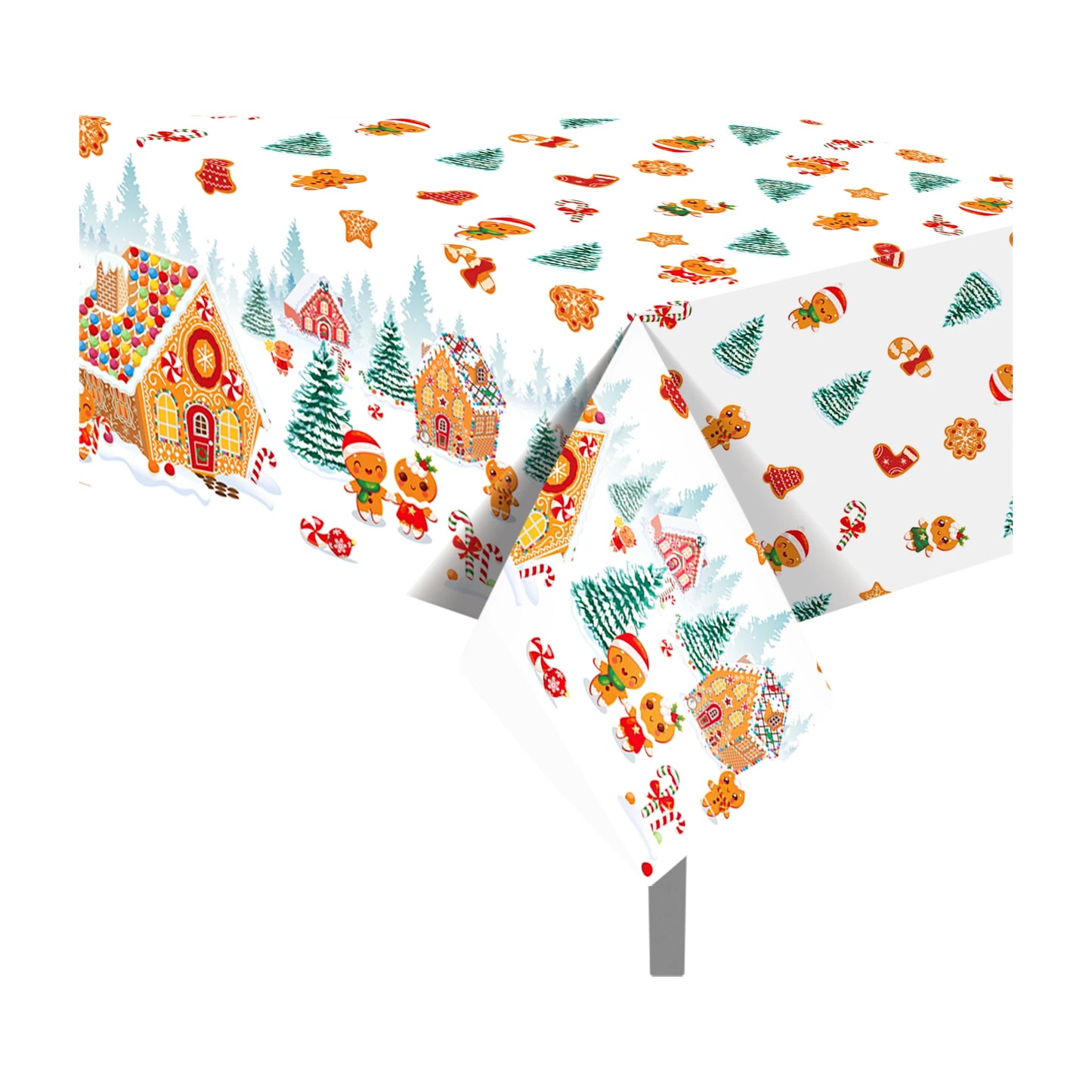 ginger bread christmas tablecover