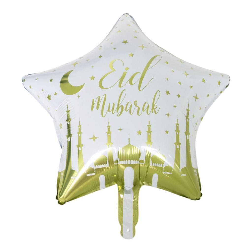 Eid mubarak printed star