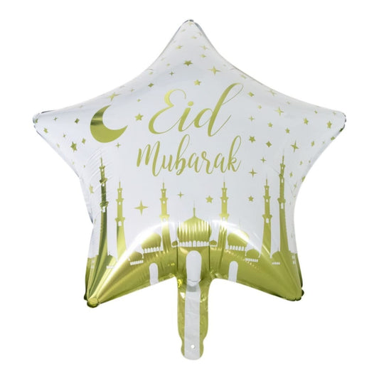 Eid mubarak printed star