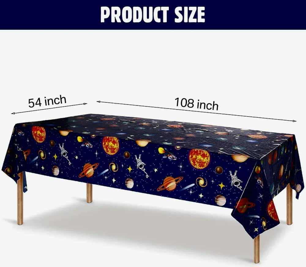 Space theme table cover