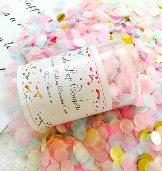 Push pop confetti pastel - 1pc