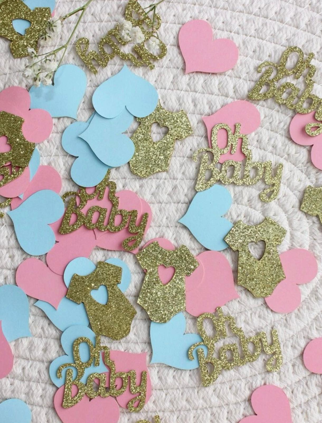 Baby Shower Gender Reveal Confetti