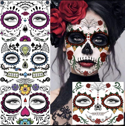 Sugar skull tattoos - 4 sheets