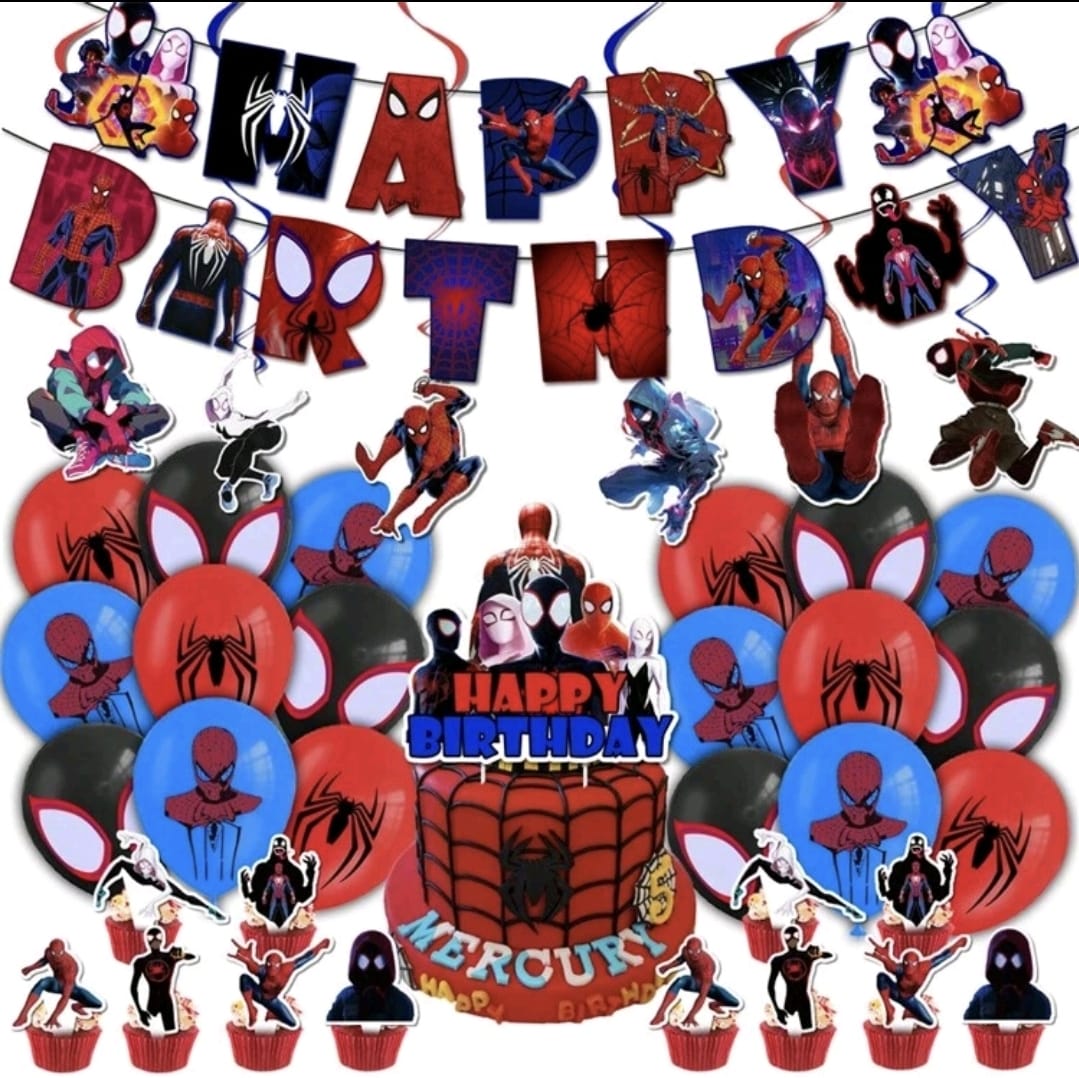 Spiderman balloon decoration set