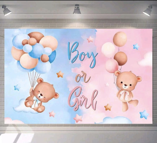 Boy or girl poster 82.7X59.1 inches