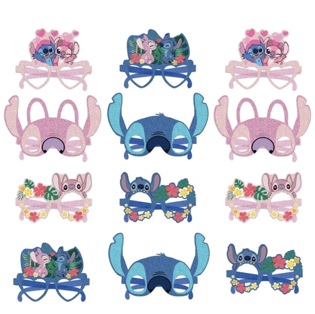 Lilo And Stitch Paper Eye Frames- 12 pcs