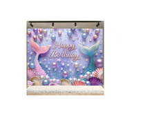 Mermaid and pearl backdrop