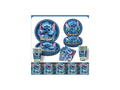 Lilo stitch disposable plate tableware set serves 10 ..