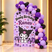 Kuromi theme Balloon Garland & Arch Backdrop Decoration